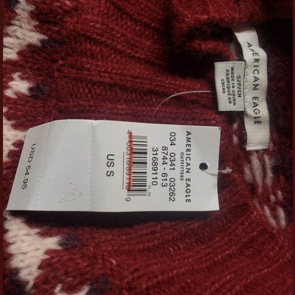 Festive Fairisle Mock Neck Sweater - Picture 5 of 6